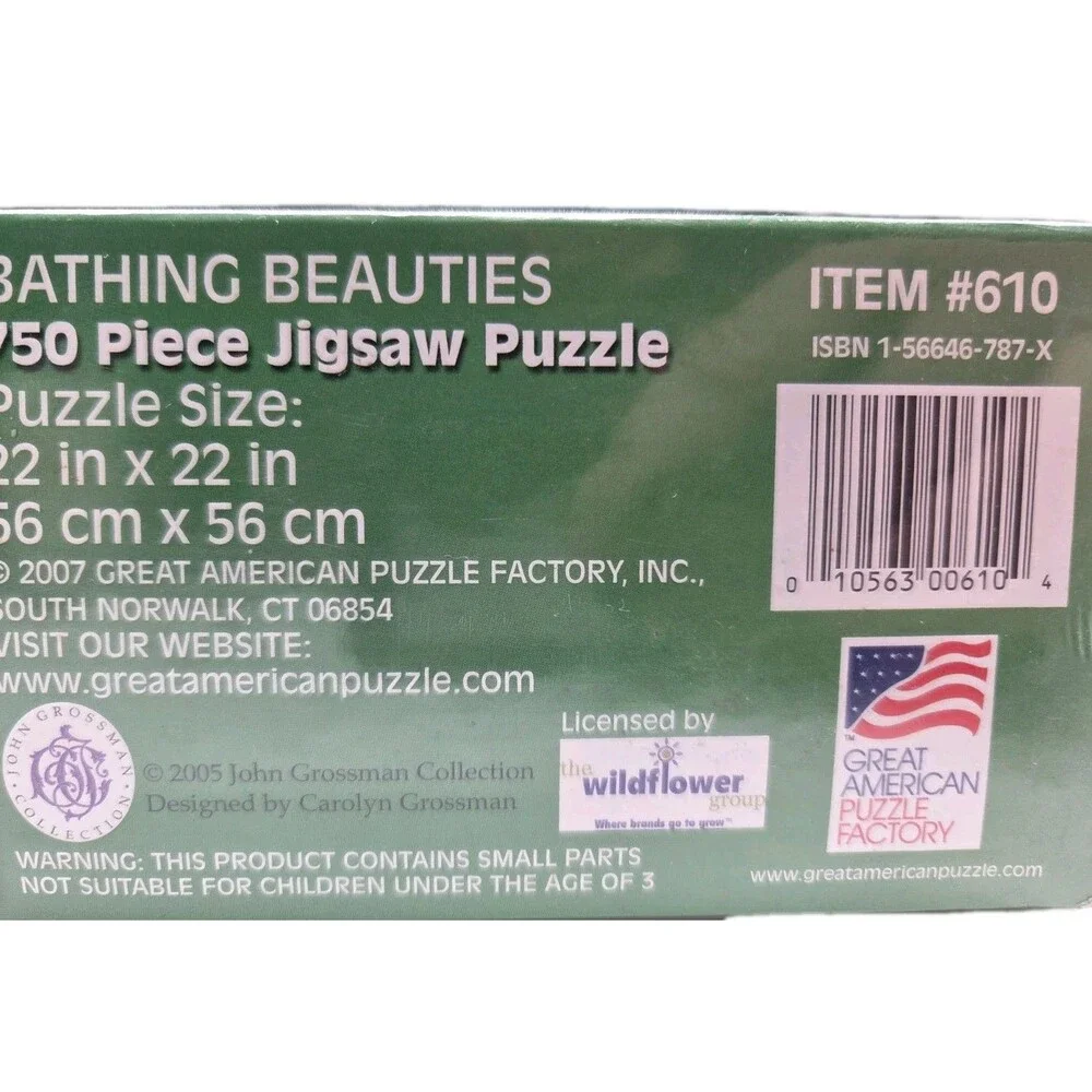 Great American Puzzle Factory Bathing Beauties 750 Pieces New Sealed